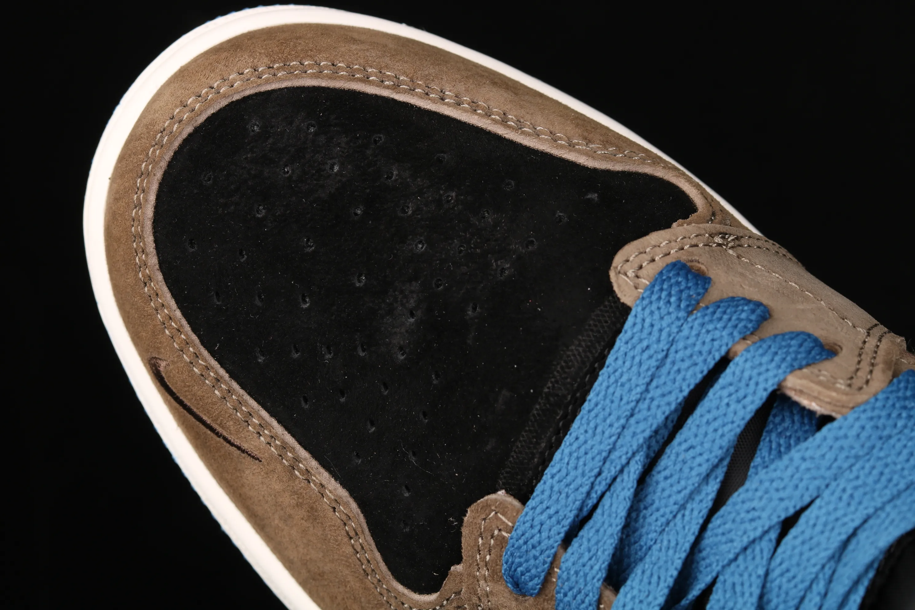 All categories Air Jordan Jordan series basketball shoes Air Jordan 1 High Z version Air Jordan 1 Switch "Black brown" AJ1 Joe 1 black brown zipper high-top cultural basketball shoes CW6576-200
